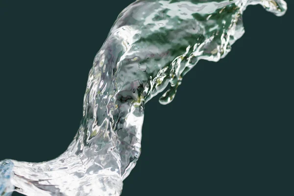 Photo of water in motion on a dark background