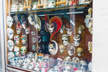 Venice, İtalya - 24 Mayıs 2018: Güzel mimari benzersiz bir Venedik. Kartpostal şehir manzaralı.