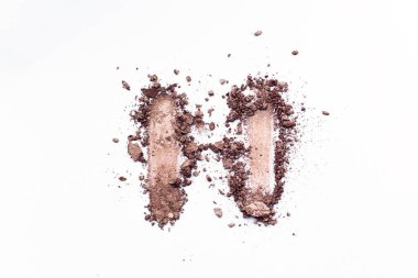 kahverengi göz farı beyaz arka plan üzerinde kapat