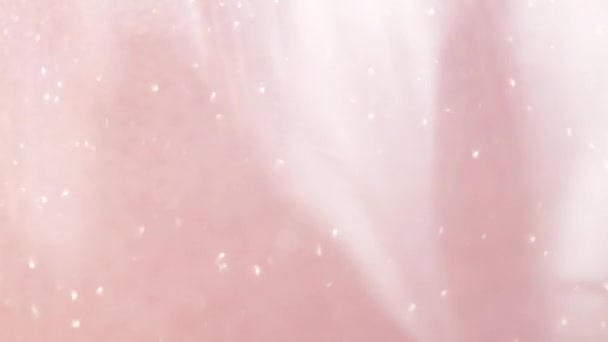 Абстрактный звездная пыль сверкающий розовый медленно блестящими звездами фоне — стоковое видео