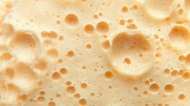 Yumuşak, taze sünger keki kapatıyoruz. makro