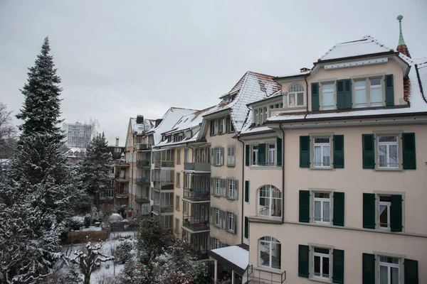 Európában Téli Svájc Bern — Stock Fotó