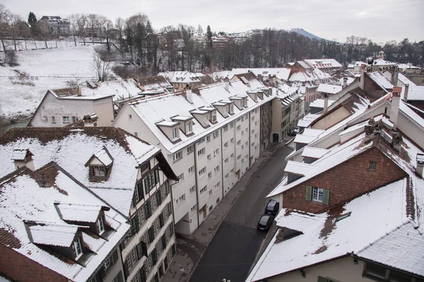 Berna Ciudad Invierno Suiza Europa —  Fotos de Stock