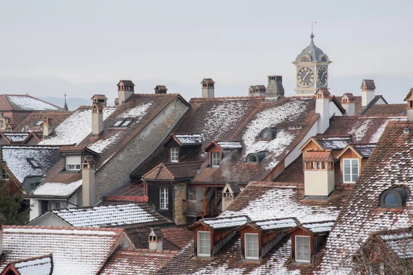 Murten Town Suíça Europa — Fotografia de Stock