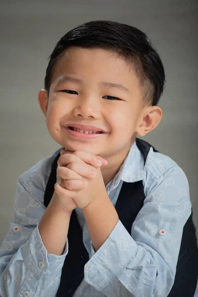 Asian Boy Dressed Smartly Royalty Free Stock Images