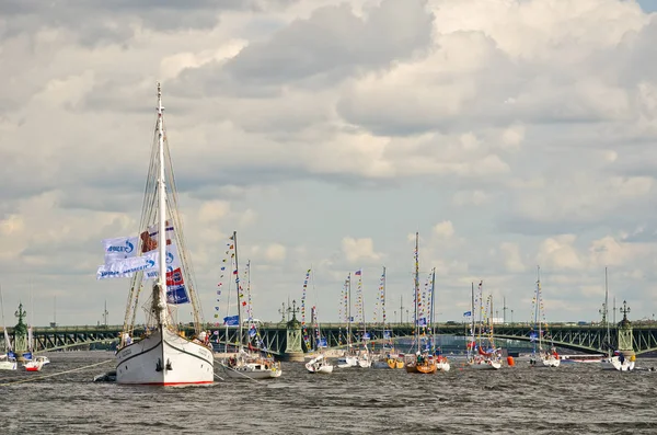 バルト海ヨット週 大会はヨット セーリング ナショナル リーグ Nsl の後援の下で J70 クラスです サンクトペテルブルグ — ストック写真