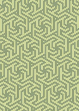 Altıgen bir ızgara üzerinde inşa vektör geometrik desen.