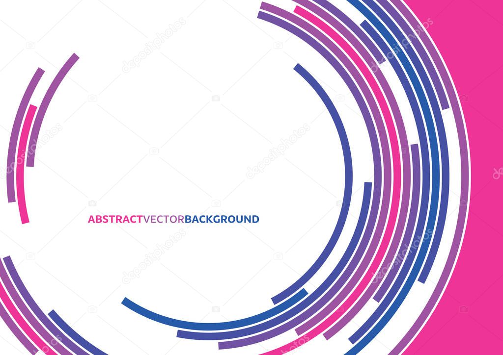 Abstract technology circles vector background