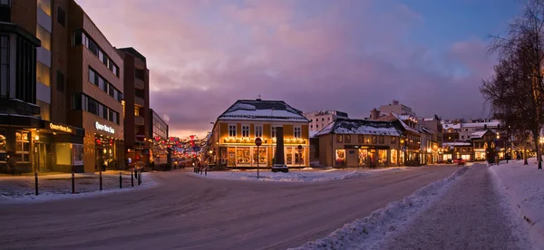 Tromso calle de la ciudad —  Fotos de Stock