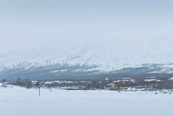 Winter landscape of the tundra — Stock Photo, Image