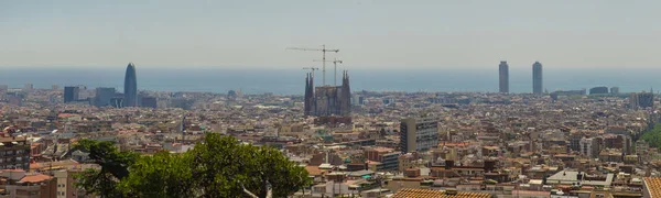 Panorama av Barcelona — Stockfoto