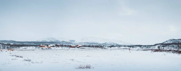 Winter landscape of the tundra — Stock Photo, Image