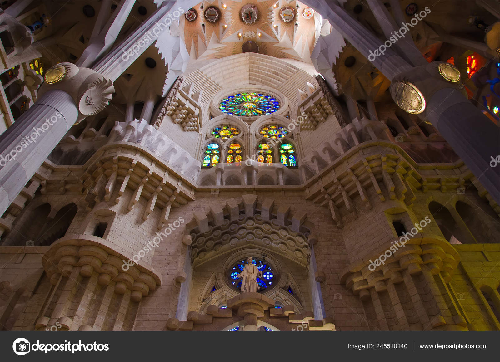 Interior Of The Sagrada Familia Stock Editorial Photo C Misima