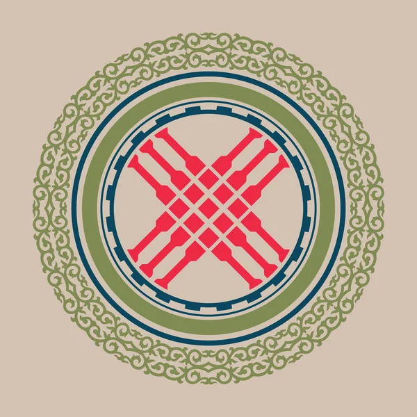 Традиційні Орнамент азіатських кочівники — стоковий вектор