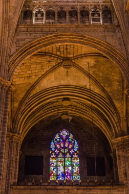 Barselona Katedrali Gotik çeyreğinde iç.