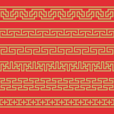 Vektör kore kenarlıkları kümesi