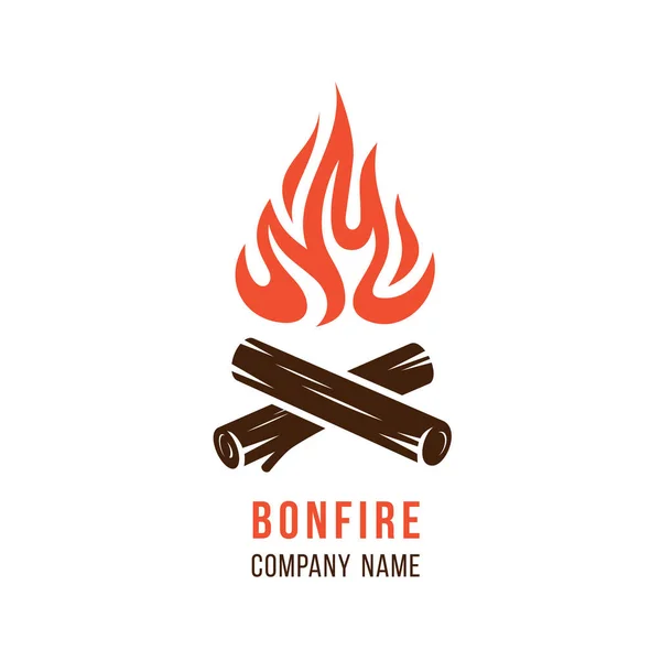 Yakacak odunlu kamp ateşi.