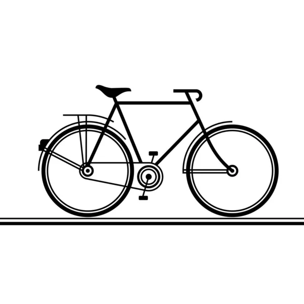 Illustrazione vettoriale della bicicletta — Vettoriale Stock