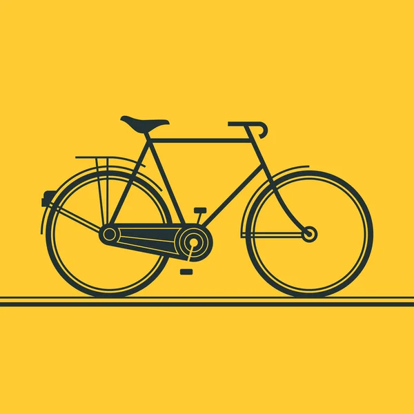 Bisiklet vektör çizim — Stok Vektör