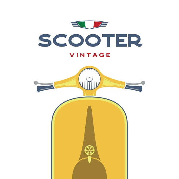 Retro scooter vector image