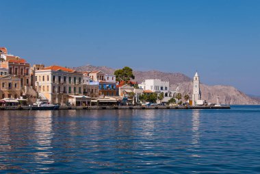 Harika Symi adası, Yunanistan.