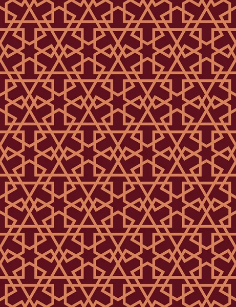 Achtergrond met naadloze patroon in islamitische stijl — Stockvector