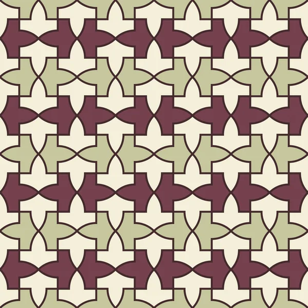 Modèle Palais Alhambra Modèle Géométrique Islamique Traditionnel Mosaïque Arabe — Image vectorielle