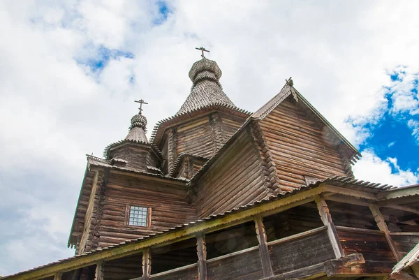 Old Wooden Orthodox Church Veliky Novgorod Russian Wooden Architecture — Stock Photo, Image