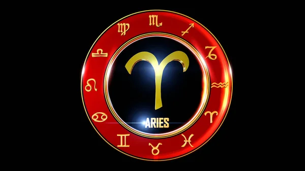 Zodiac Sign Astrology Numerology Use Clip News Show Openers Bumpers — Stock Photo, Image