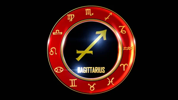 Segno Zodiacale Astrologia Numerologia Utilizzare Questa Clip Apripista Notiziari Paraurti — Foto Stock