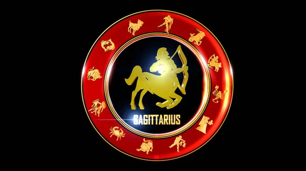 Zodiac Sign Astrologie Numerologie Gebruik Deze Clip Voor Nieuws Show — Stockfoto