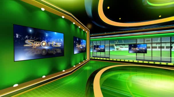 Virtual Set Studio Green Footage Realize Your Vision Professional Looking — Stockvideo