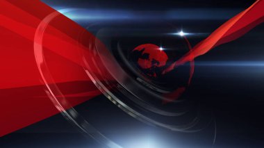 3D görüntüleme arkaplanı herhangi bir haber veya bilgi sunumu için mükemmeldir. Arka planda şık ve temiz bir düzen var.