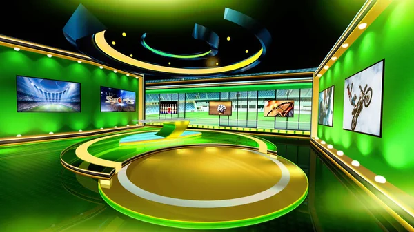 3D rendering Virtual set studio for chroma footage Realize your vision for a professional-looking studio  wherever you want it. With a simple setup, a few square feet of space, and Virtual Set