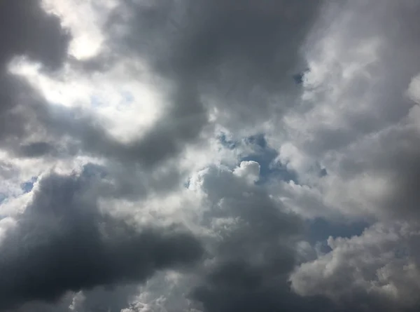 Céu Azul Bonito Com Nuvens Background Sky Com Nuvens Tempo — Fotografia de Stock