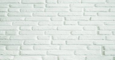 Beyaz grunge tuğla duvar doku arka plan. Arka plan doku beyaz tuğla duvar