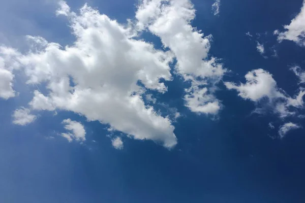 Beaux Nuages Sur Fond Ciel Bleu Ciel Nuageux Ciel Bleu — Photo