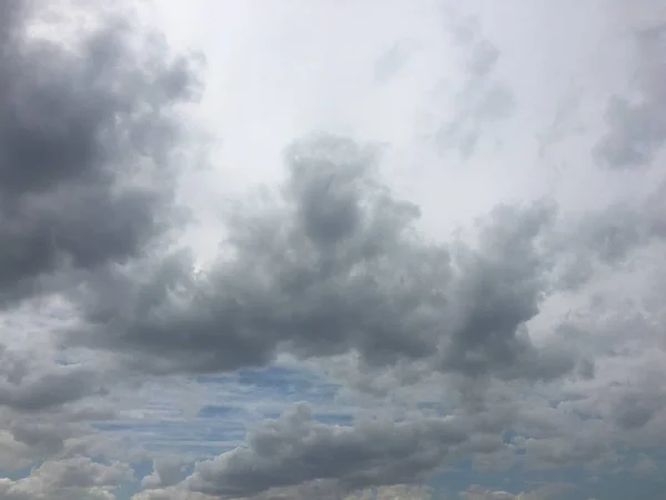 Прекрасні Хмари Фоні Блакитного Неба Блакитне Небо Похмурою Погодою Природою — стокове фото