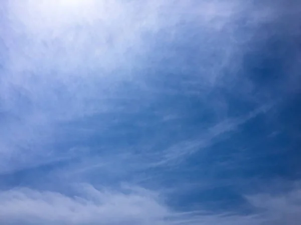 Beaux Nuages Sur Fond Ciel Bleu Ciel Nuageux Ciel Bleu — Photo