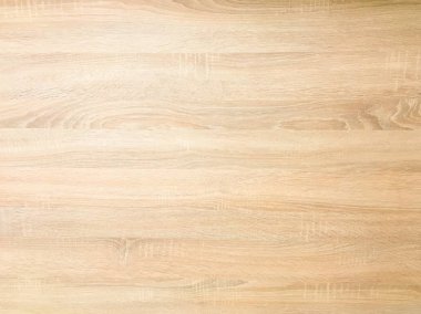 Arka plan olarak hafif kahverengi yumuşak ahşap doku yüzey. Ahşap plakalar tablo desen üstten görünüm yıkanmış grunge