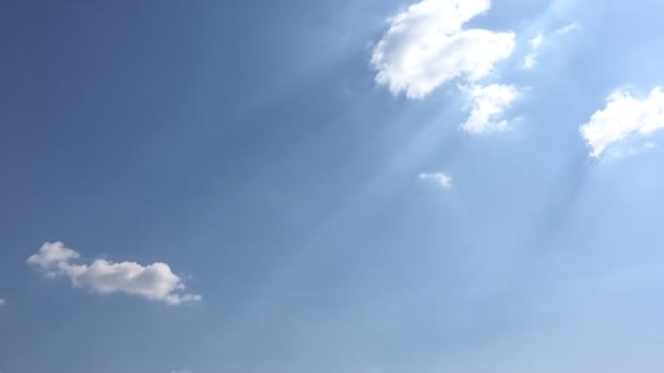 Mooie Blauwe Lucht Met Wolken Achtergrond Hemelwolken Hemel Met Wolken — Stockvideo