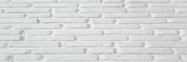 White Grunge Brick Wall Background Brick Wall Painted White Paint — Stock Photo, Image