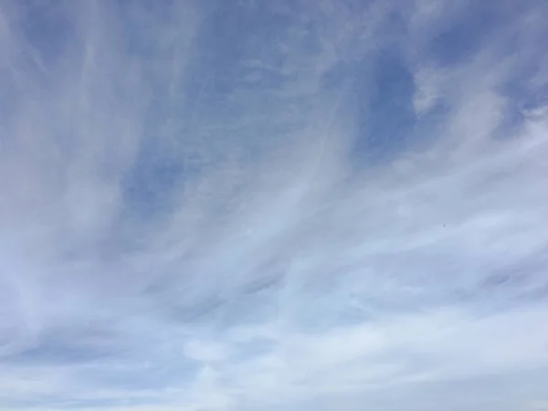 Prachtige Blauwe Lucht Met Wolkenachtergrond Luchtwolken Lucht Met Wolken Weer — Stockfoto