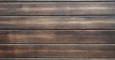 kahverengi ahşap doku arka plan ağaç doku gösterilen soluk Vernik boya ile yıpranmış sıkıntılı yıkanmış ahşap koyu meşe. Ahşap plakalar desen tablosu üstten görünüm yıkama