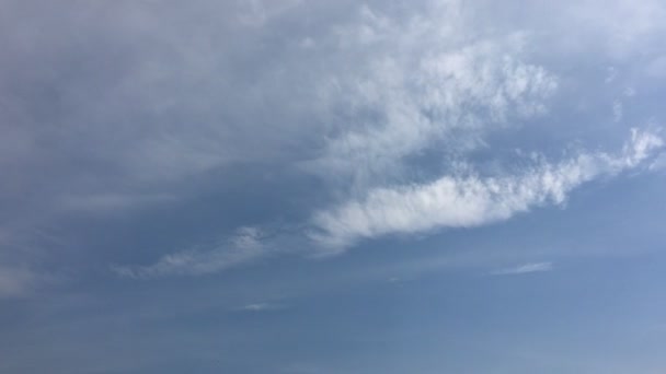 Hermosas Nubes Con Fondo Cielo Azul Cielo Con Nubes Tiempo — Vídeo de stock