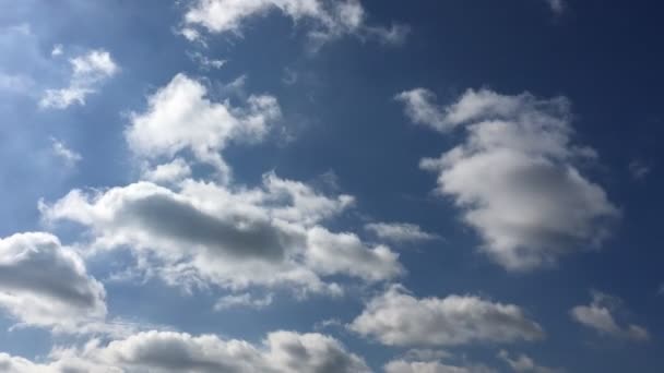 Schöne Wolken Mit Blauem Himmel Hintergrund Himmel Mit Wolken Wetter — Stockvideo
