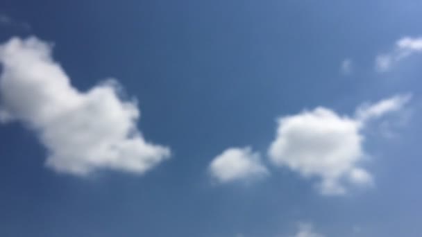 Nuvens Bonitas Com Fundo Céu Azul Céu Com Nuvens Tempo — Vídeo de Stock