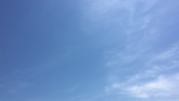 Hermosas Nubes Con Fondo Cielo Azul Cielo Con Nubes Tiempo — Vídeo de stock