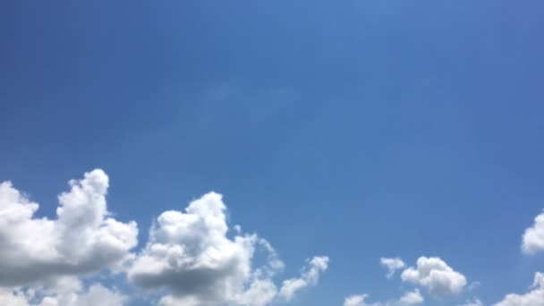 Mooie Wolken Met Blauwe Hemel Achtergrond Hemel Met Wolken Weer — Stockvideo