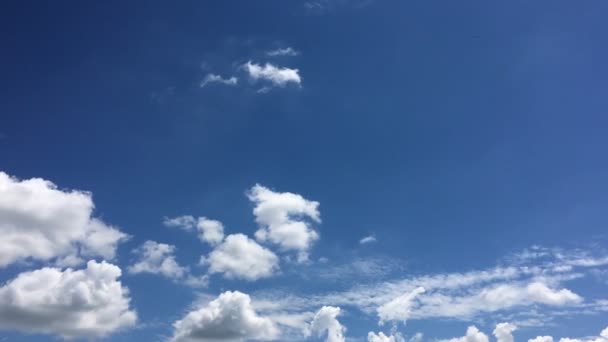 Красивые Облака Голубым Небом Небо Облаками Погода Природа Облако Голубое — стоковое видео